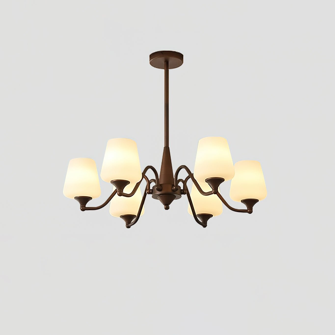 Velelaria Chandelier Frosted Glass Shades