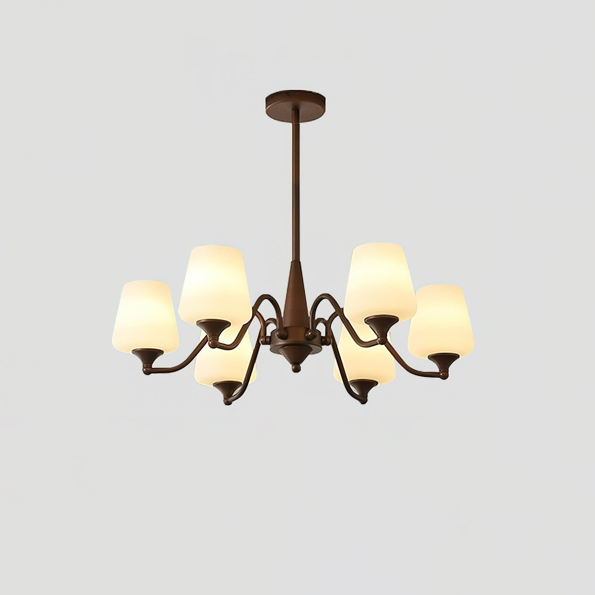Velelaria Chandelier Frosted Glass Shades