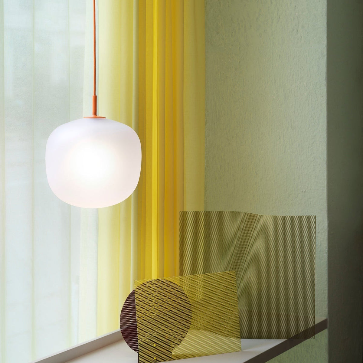 Etienne Pendant Lamp Semi-transparent Glass