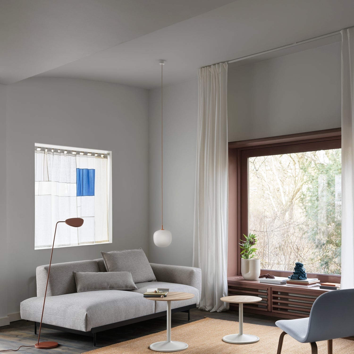 Etienne Pendant Lamp Semi-transparent Glass