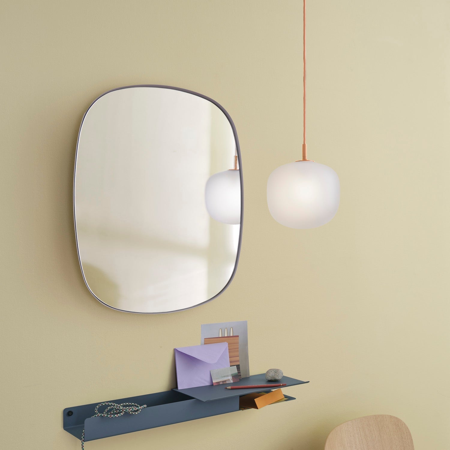 Etienne Pendant Lamp Semi-transparent Glass
