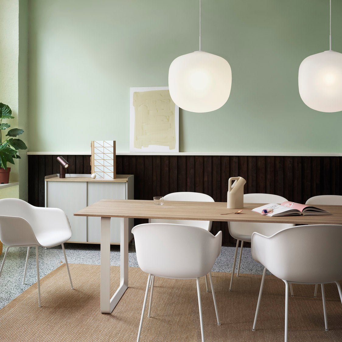Etienne Pendant Lamp Semi-transparent Glass