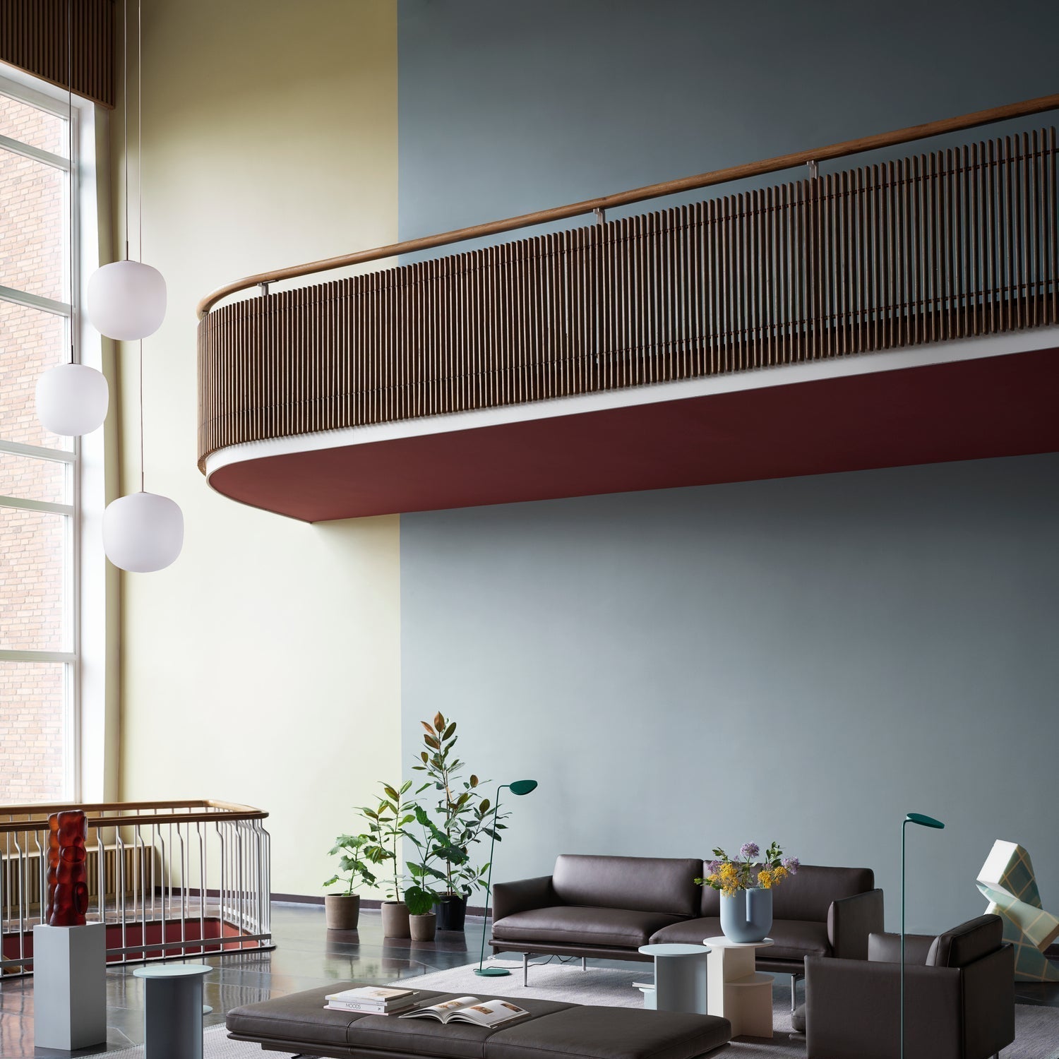 Etienne Pendant Lamp Semi-transparent Glass