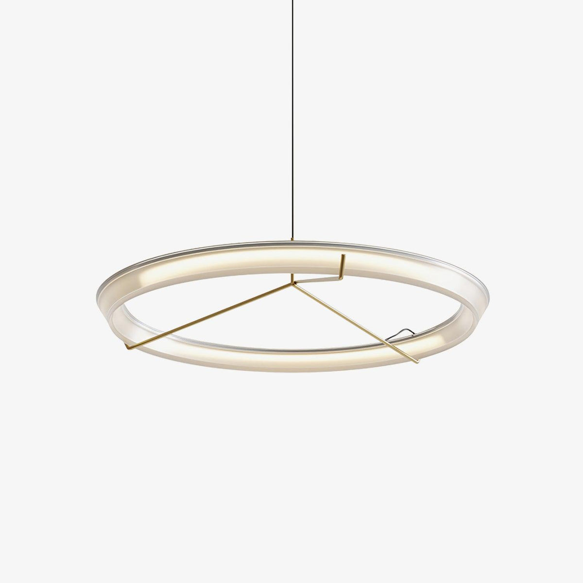 Orinirian Chandelier Modern Stainless Steel Ring