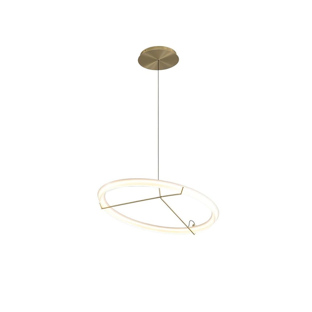 Orinirian Chandelier Modern Stainless Steel Ring