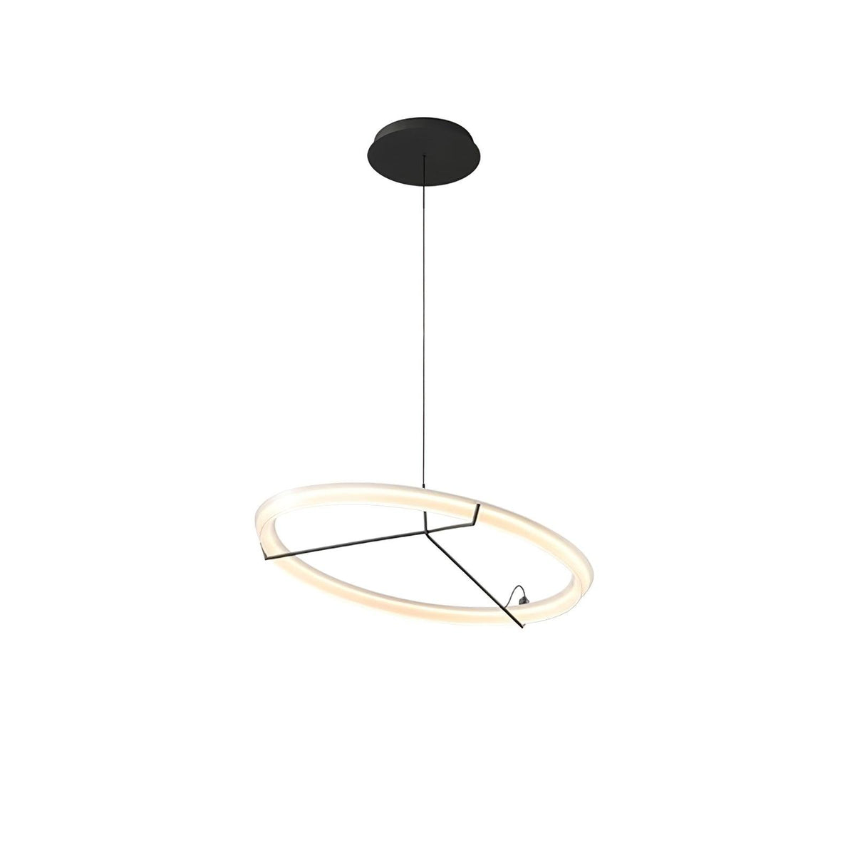 Orinirian Chandelier Modern Stainless Steel Ring