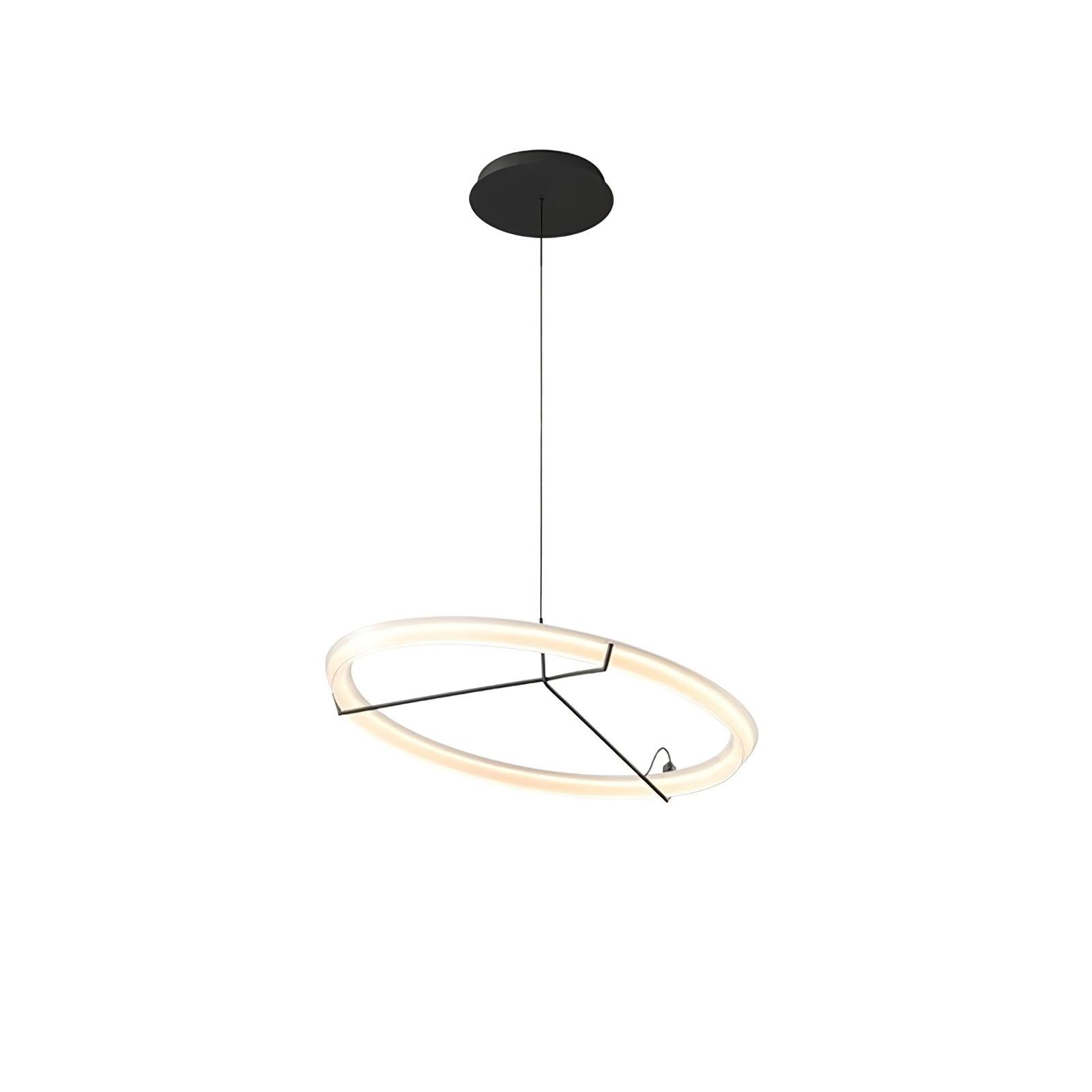 Orinirian Chandelier Modern Stainless Steel Ring