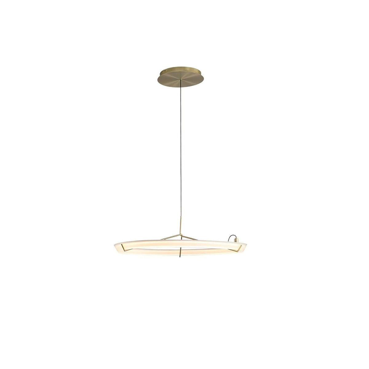 Orinirian Chandelier Modern Stainless Steel Ring
