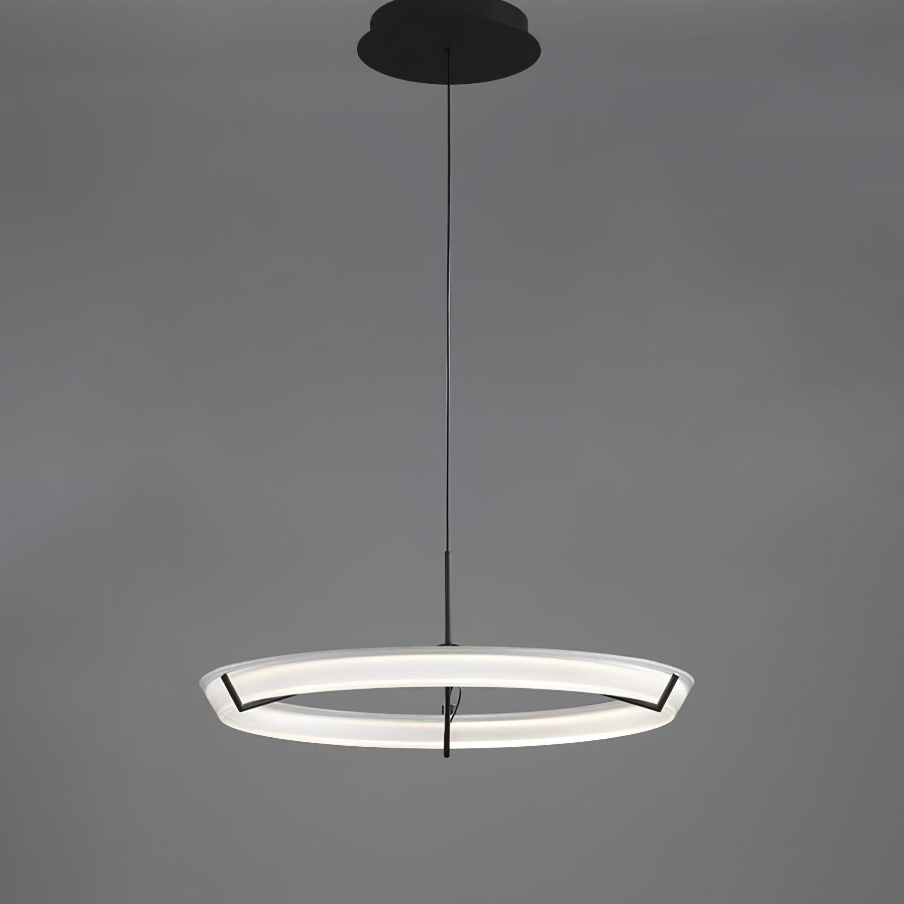 Orinirian Chandelier Modern Stainless Steel Ring