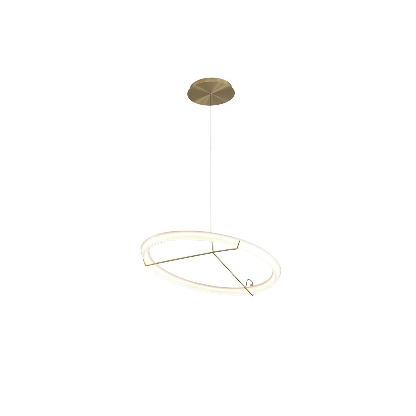 Orinirian Chandelier Modern Stainless Steel Ring