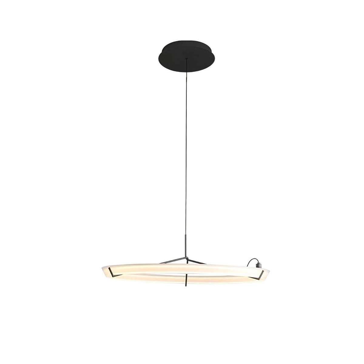 Orinirian Chandelier Modern Stainless Steel Ring