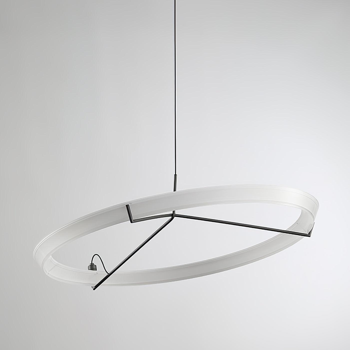 Orinirian Chandelier Modern Stainless Steel Ring