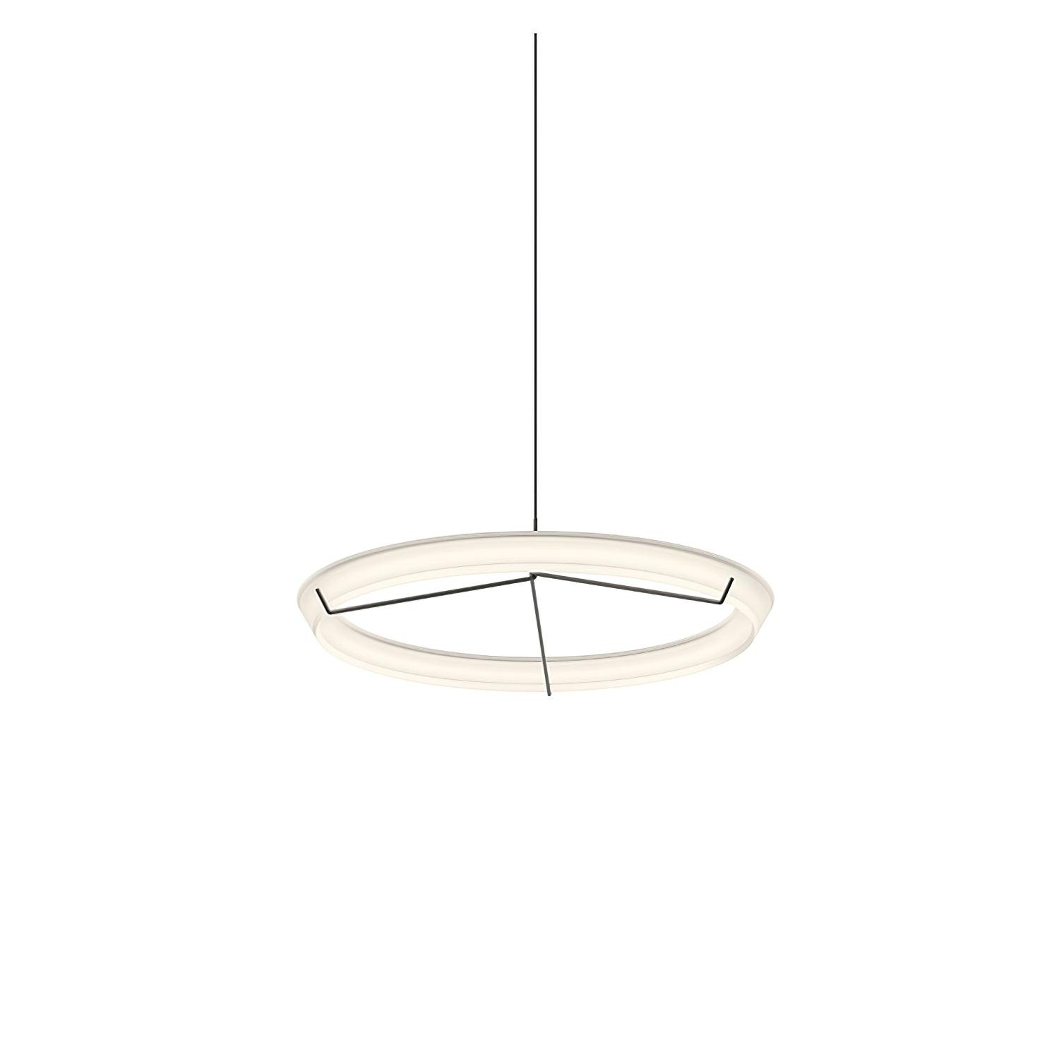 Orinirian Chandelier Modern Stainless Steel Ring