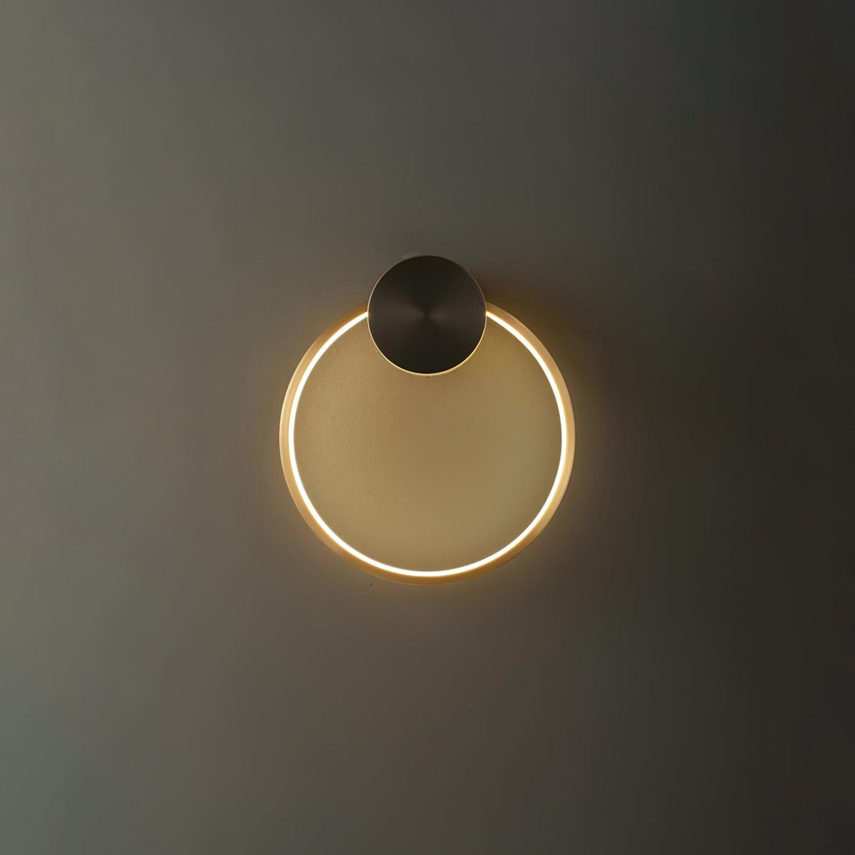 Oriaenne Wall Light Modern Minimalist Ring Shaped LED Brass Metal