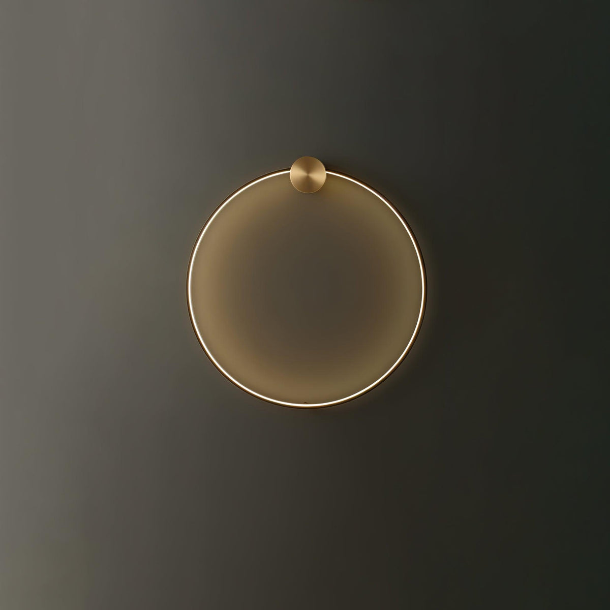 Oriaenne Wall Light Modern Minimalist Ring Shaped LED Brass Metal