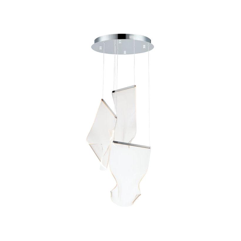 Lucuian Chandelier Acrylic LED Abstract Floating