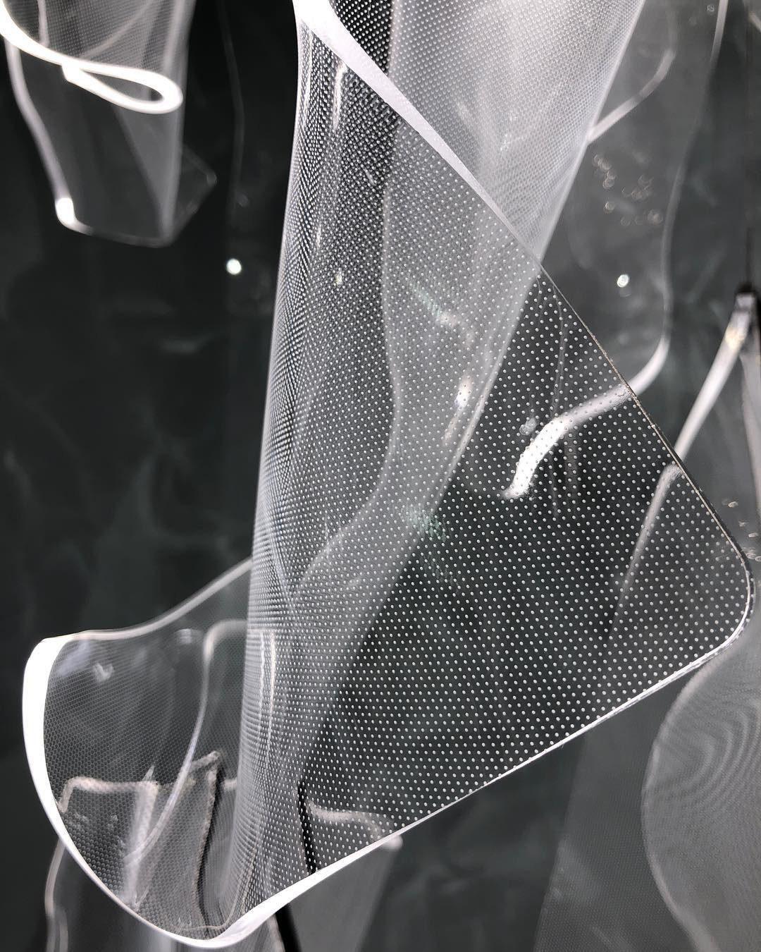 Lucuian Chandelier Acrylic LED Abstract Floating