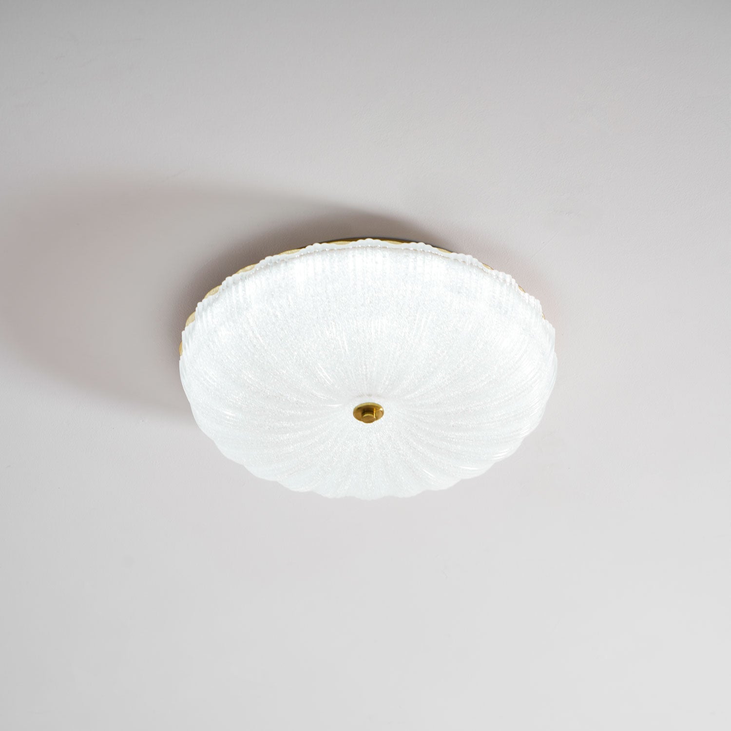 Delafield Ripple Glass Flush Mount Ceiling Light