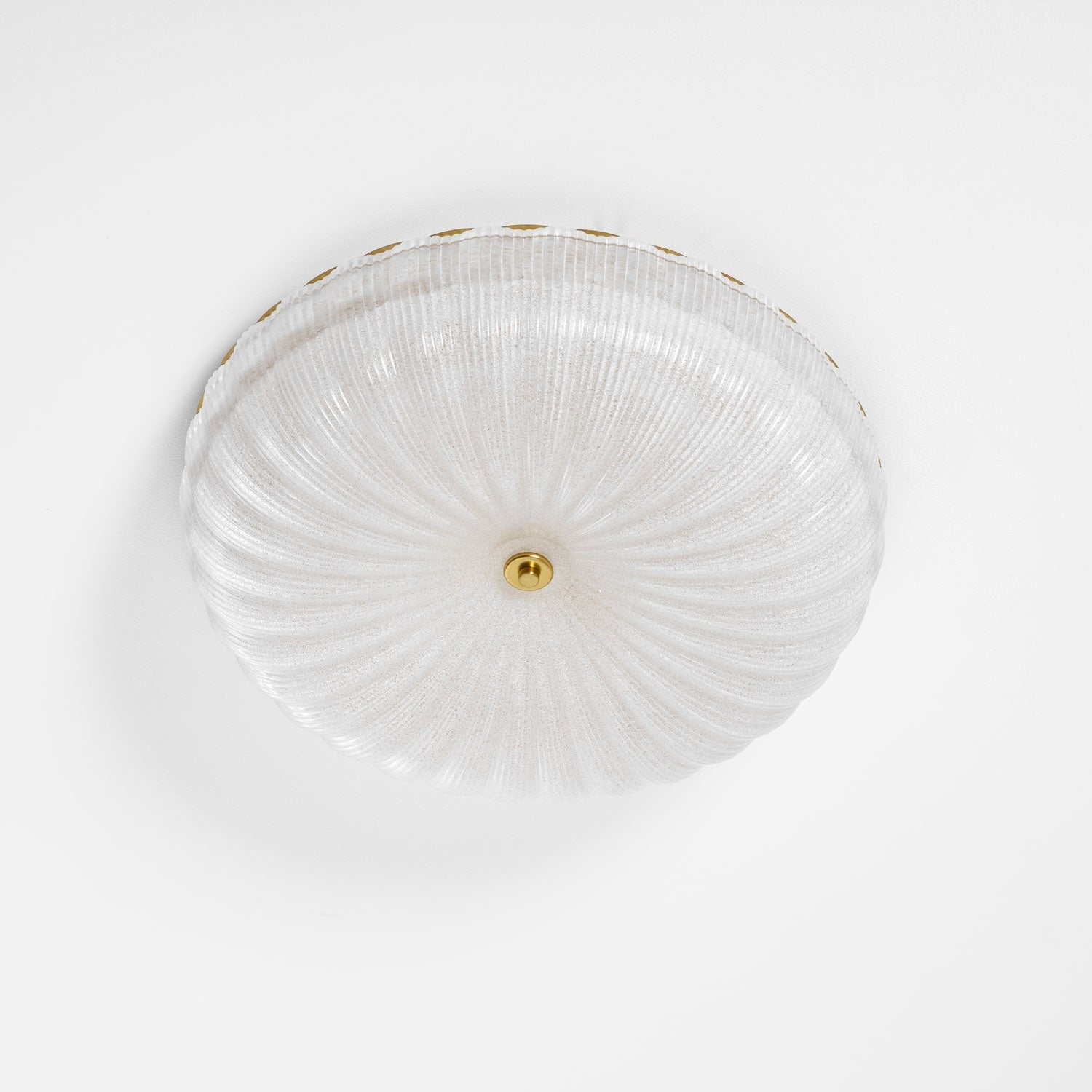 Delafield Ripple Glass Flush Mount Ceiling Light