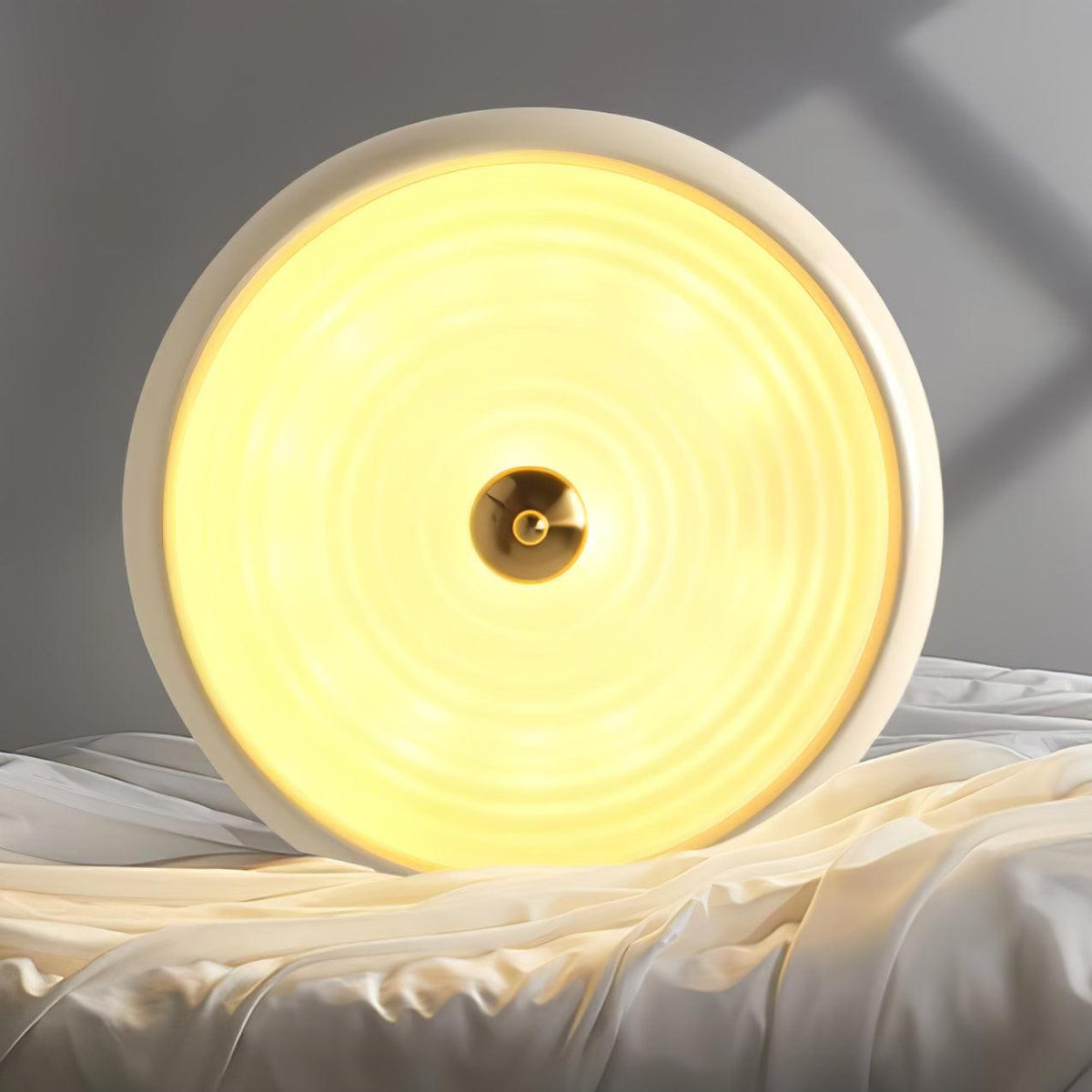Utheara Modern Minimalist Ripple Cream Glass Ceiling Lamp