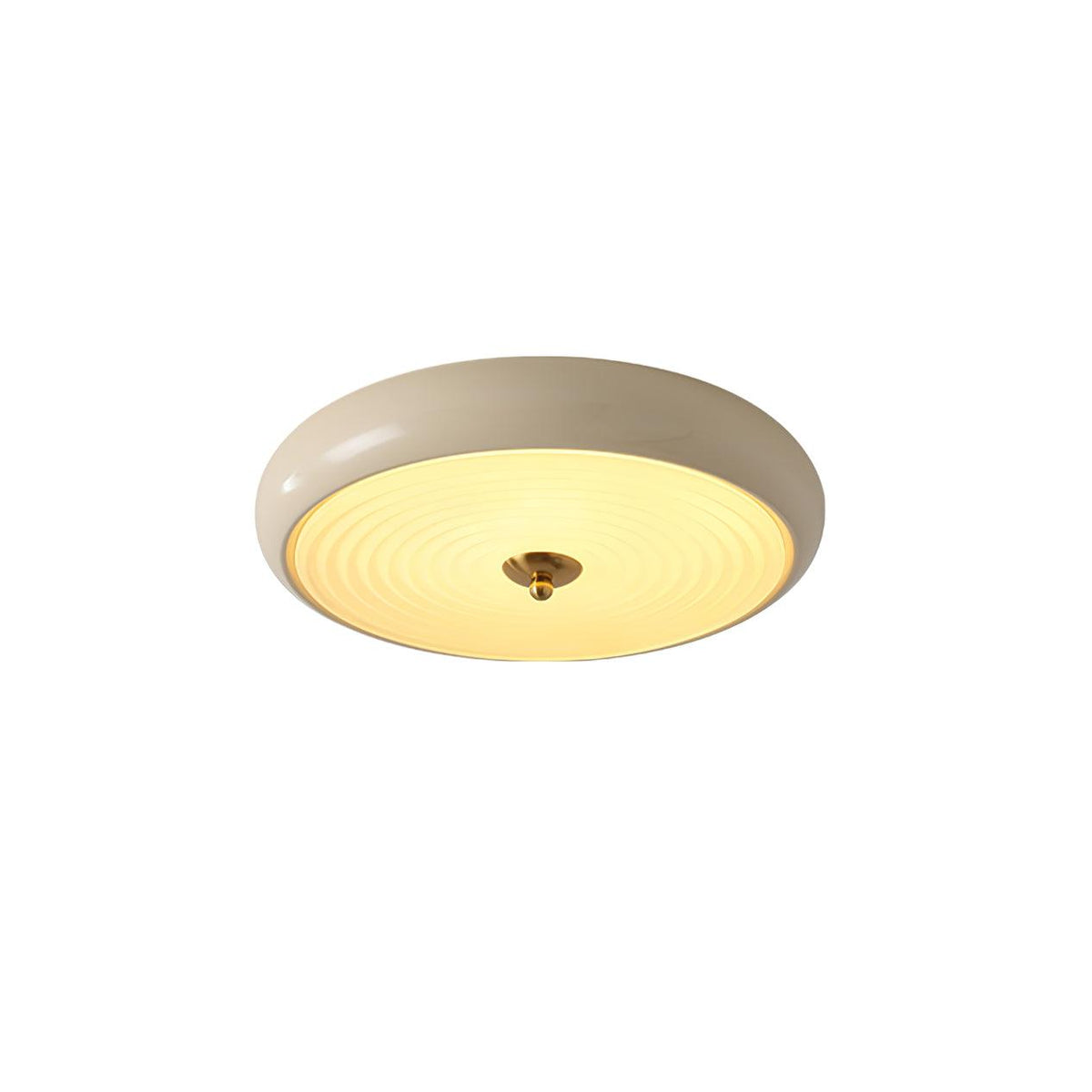 Utheara Modern Minimalist Ripple Cream Glass Ceiling Lamp