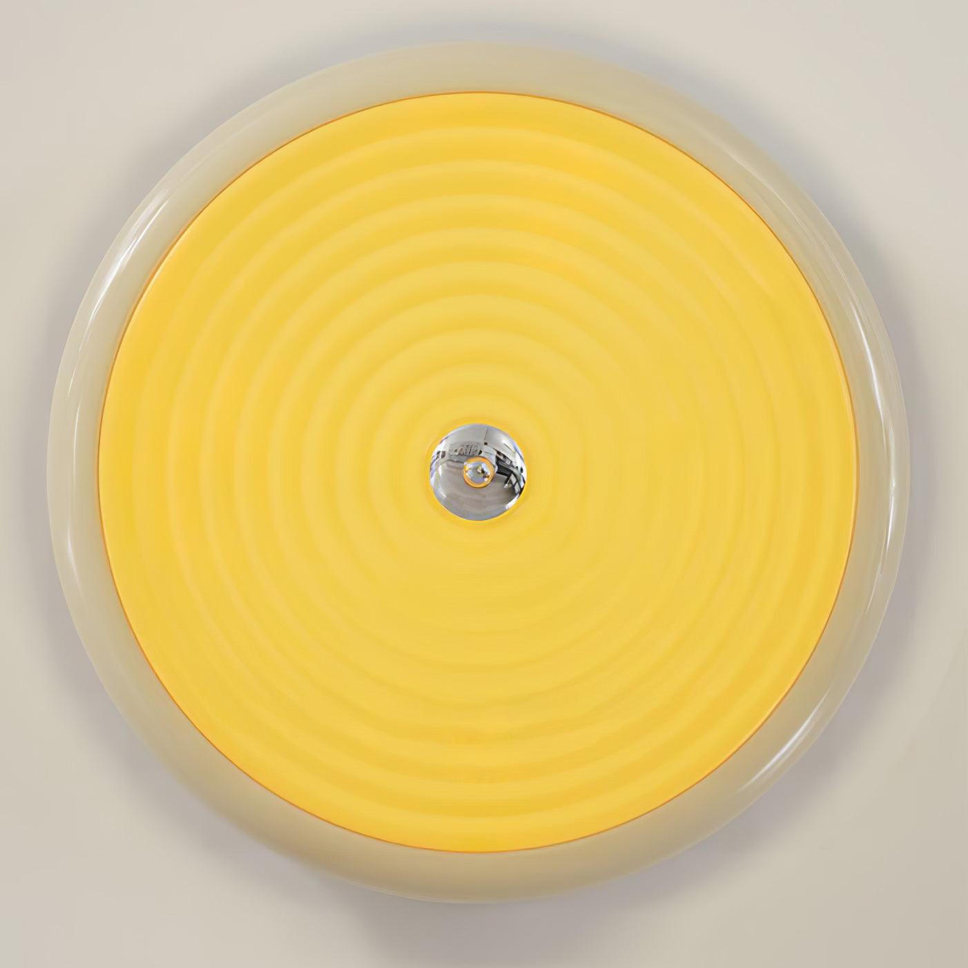 Utheara Modern Minimalist Ripple Cream Glass Ceiling Lamp