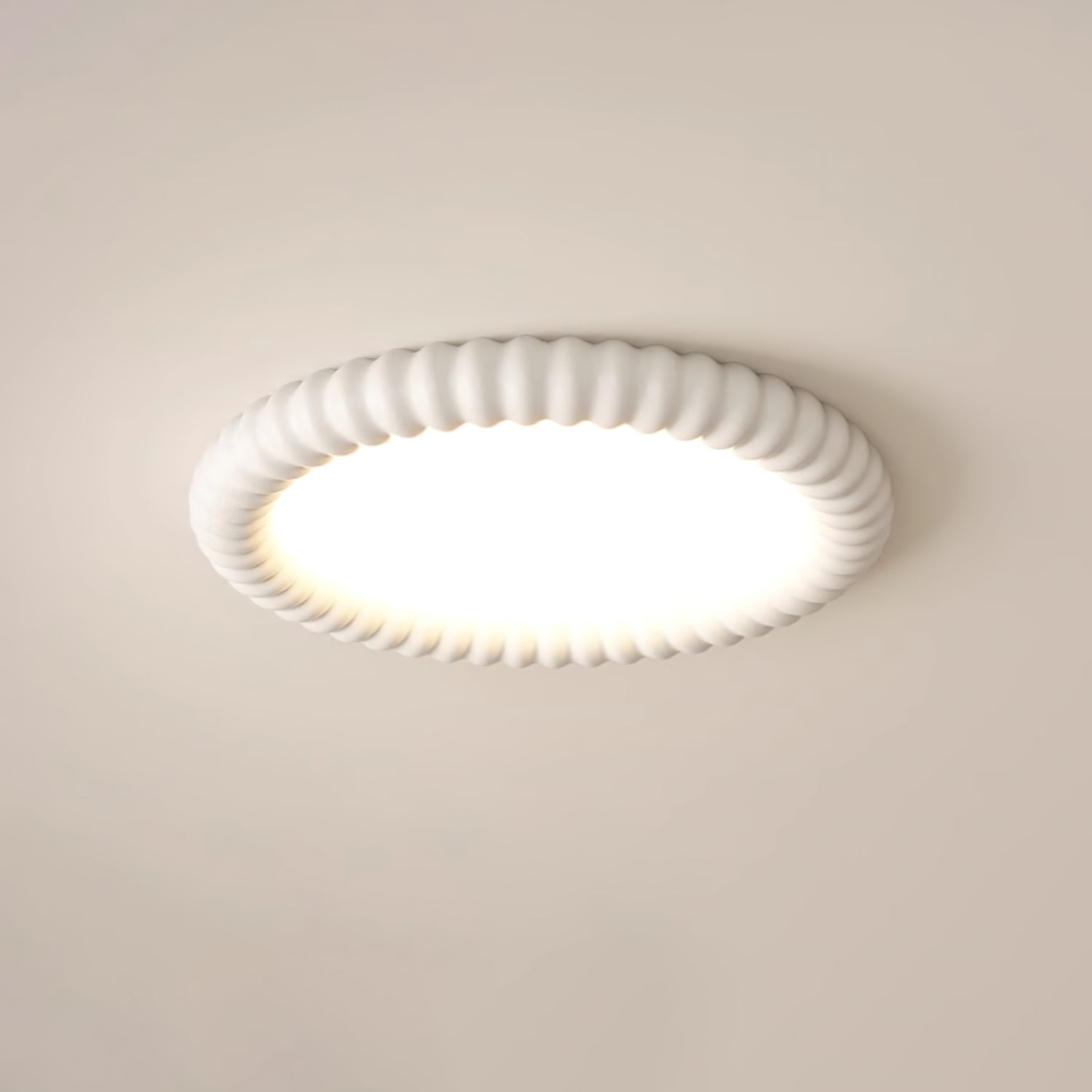 Ulire Nordic Art Ripple Resin Ceiling Light