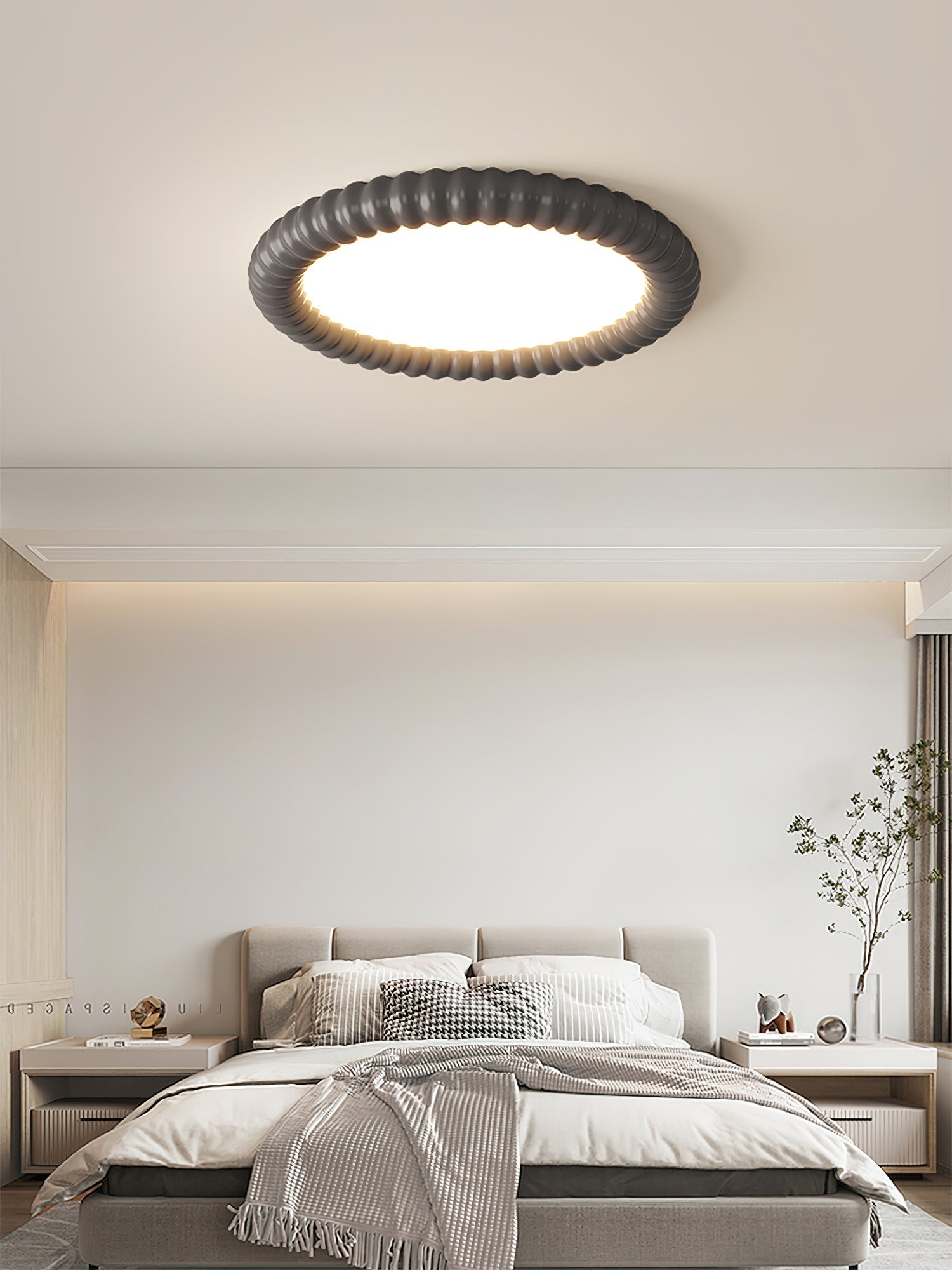 Ulire Nordic Art Ripple Resin Ceiling Light