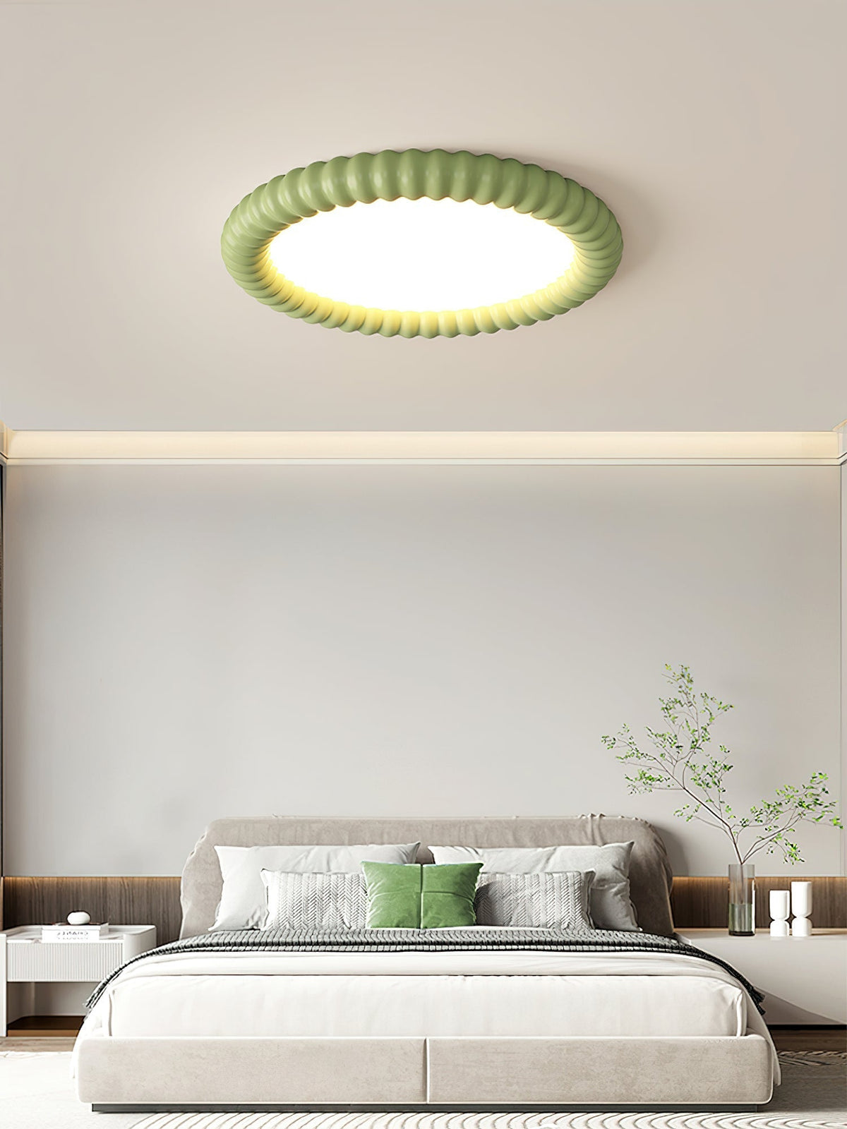 Ulire Nordic Art Ripple Resin Ceiling Light