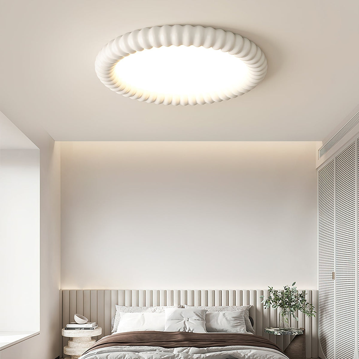 Ulire Nordic Art Ripple Resin Ceiling Light