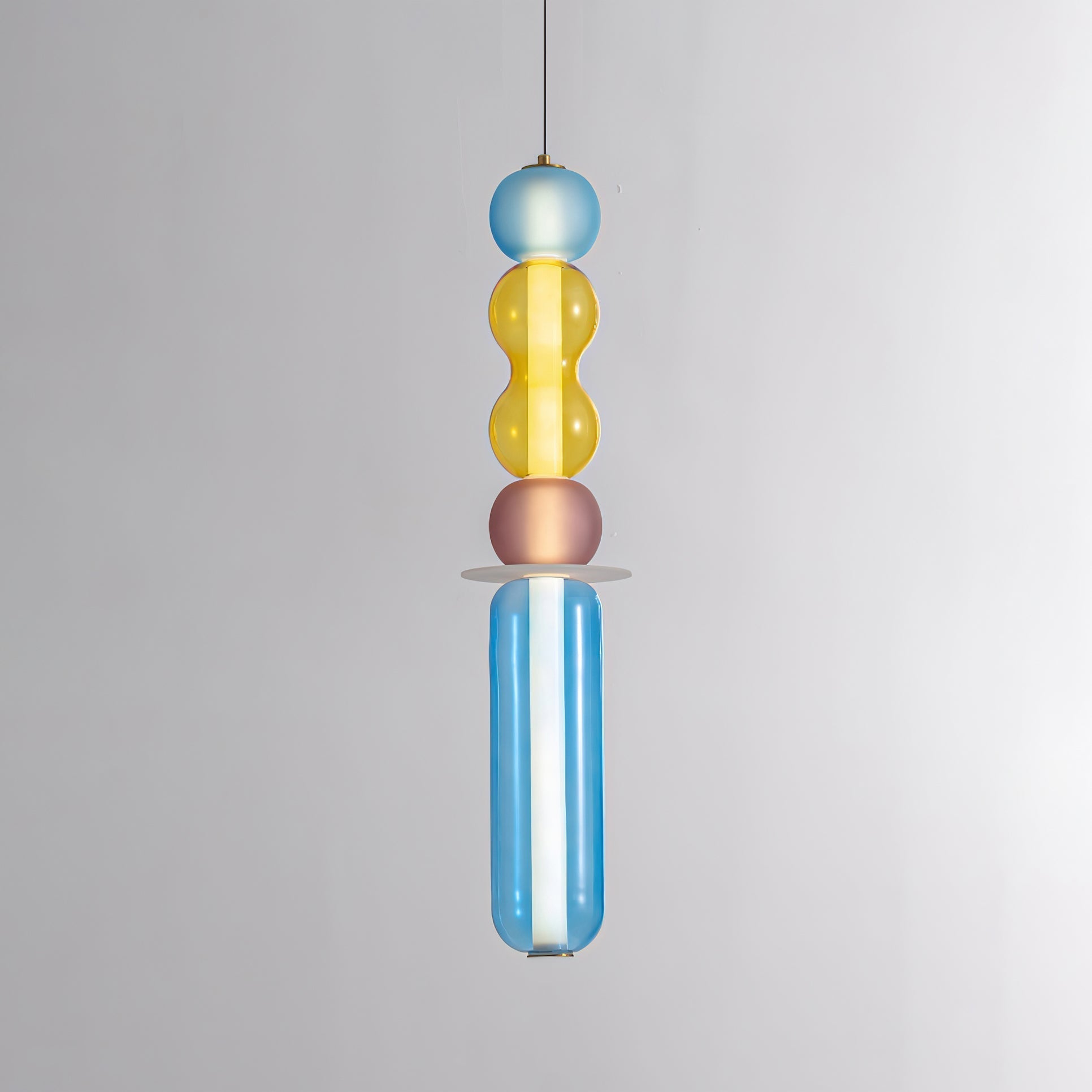 Lioririse Pendant Lamp Colored Glass Modern