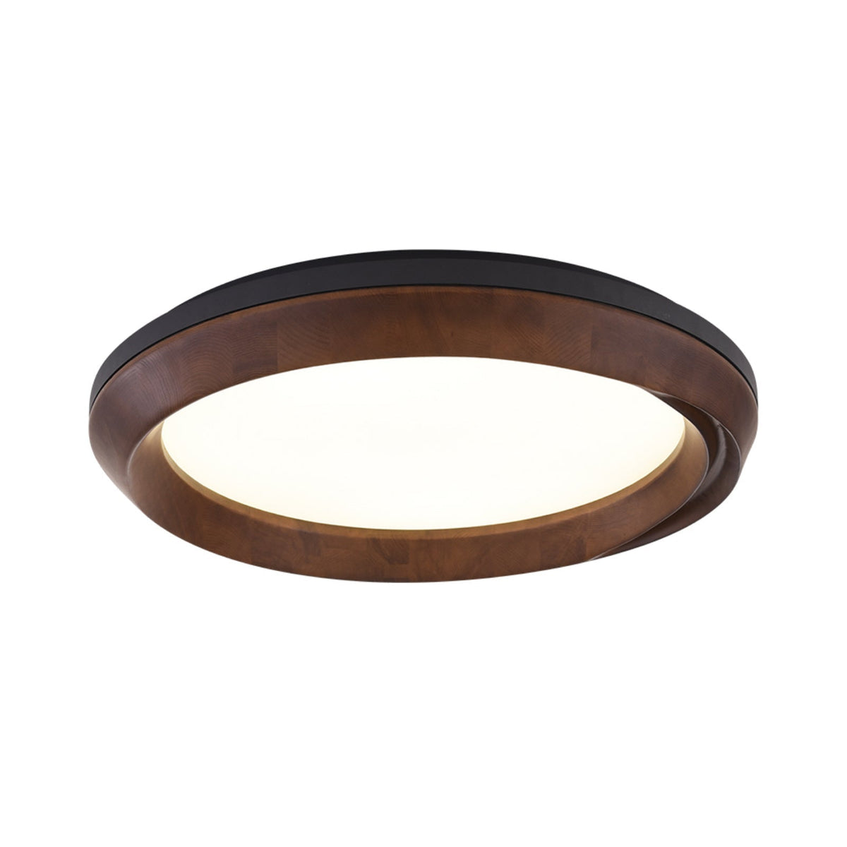 Aurdoreth Modern Minimalist Ripple Wood Ceiling Light