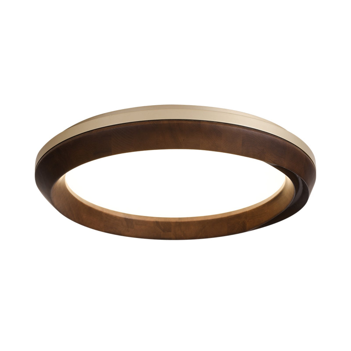 Aurdoreth Modern Minimalist Ripple Wood Ceiling Light