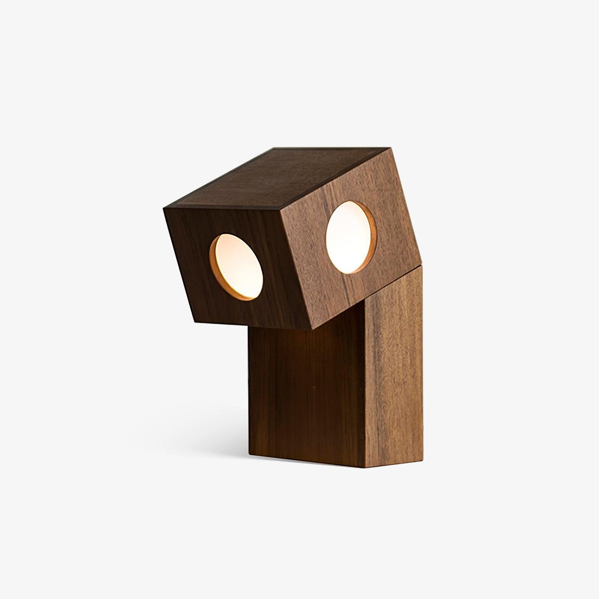 Geo Modern Wood Table Lamp