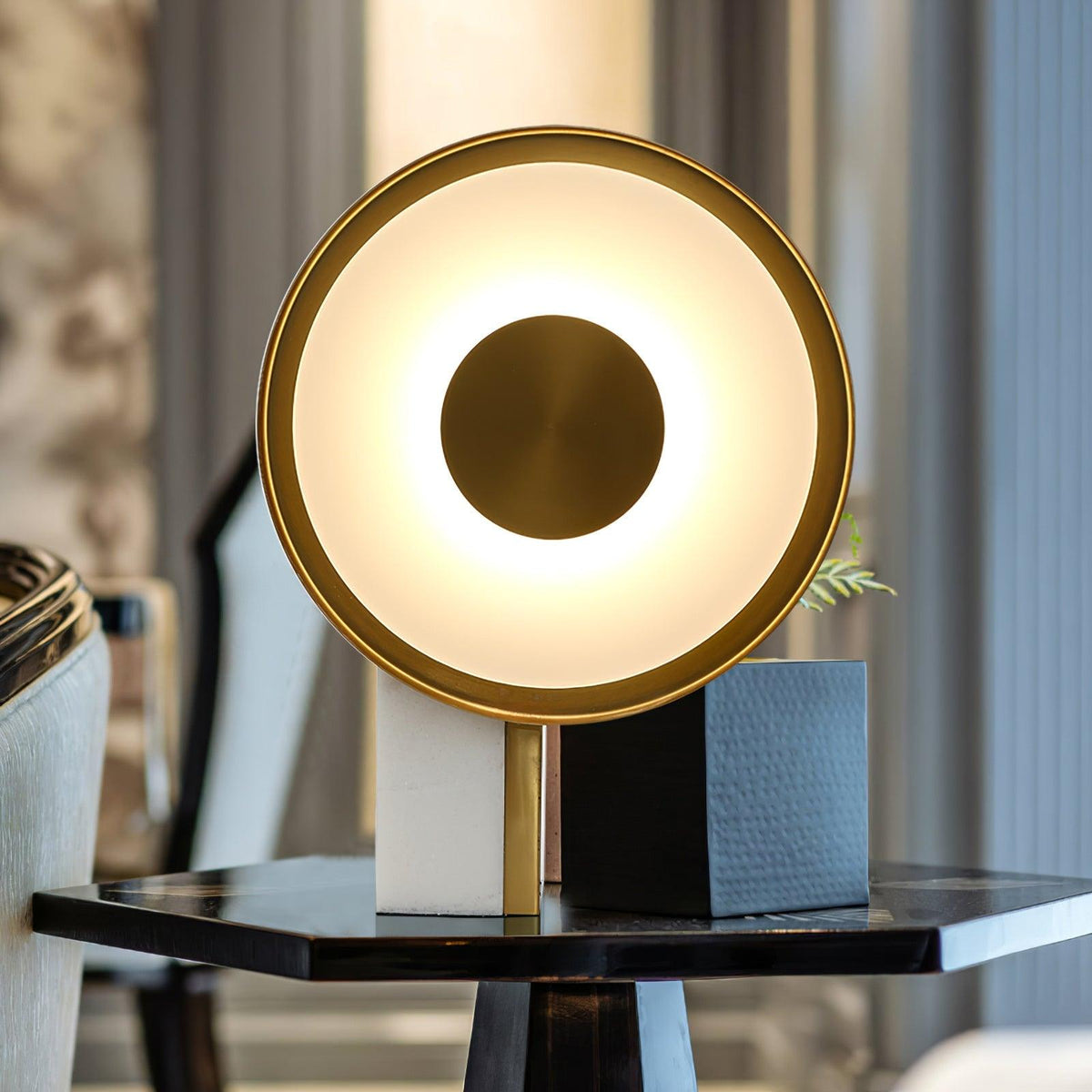 Tessain Marble Minimalist Table Lamp