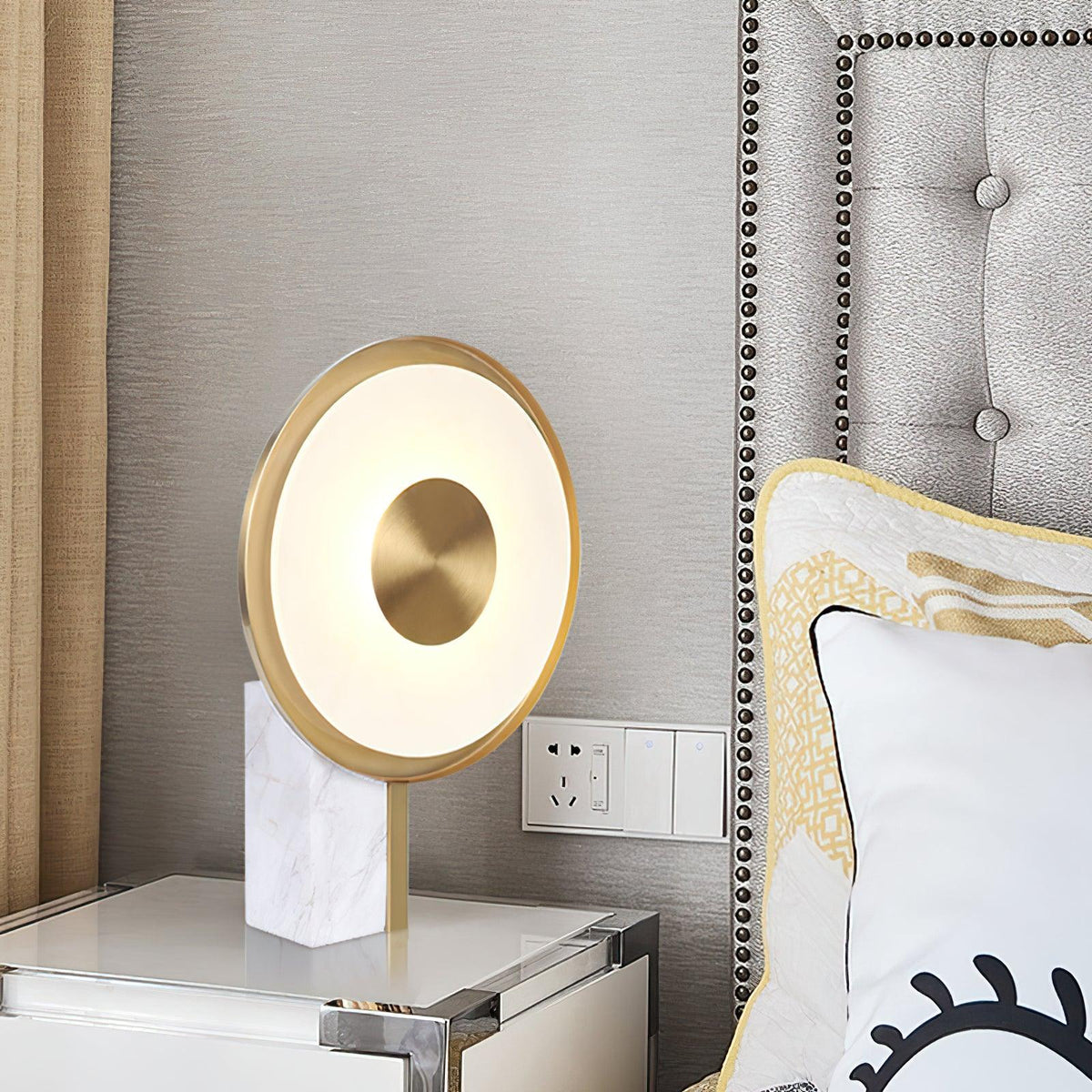 Tessain Marble Minimalist Table Lamp