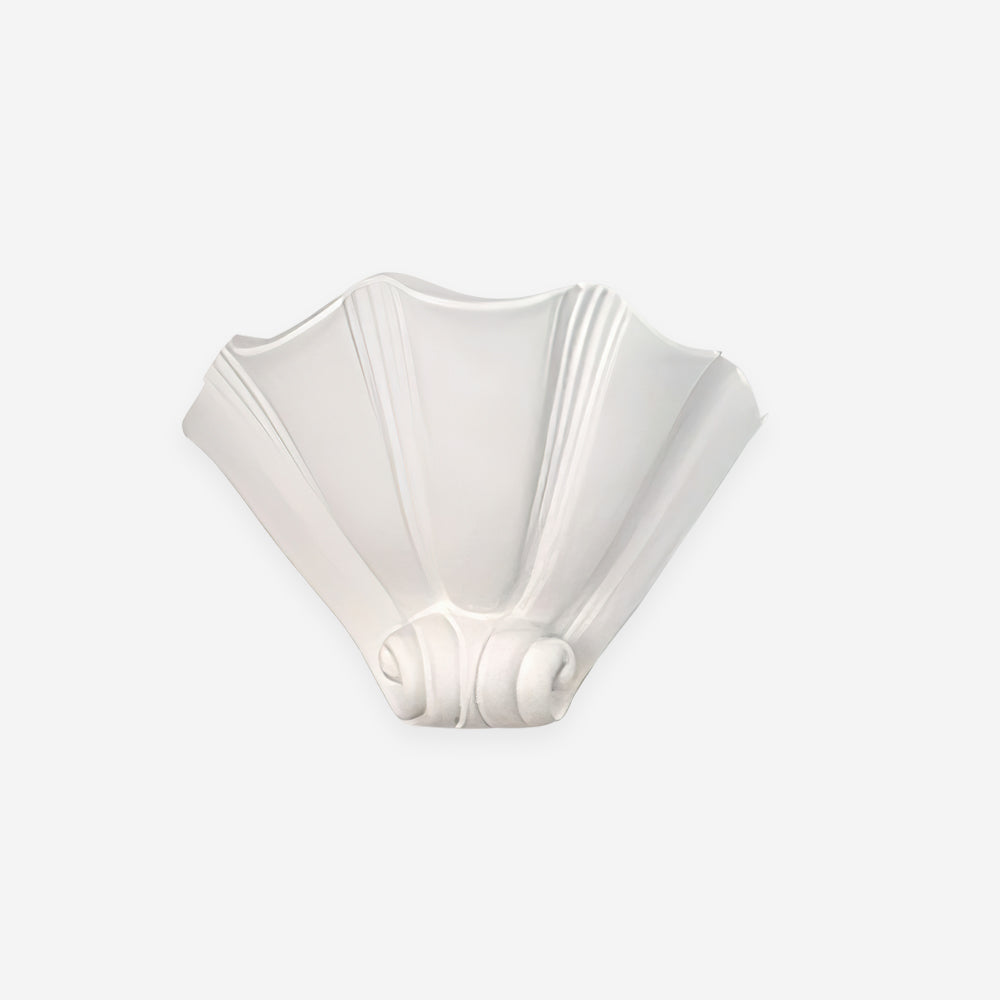 Ysola White Plaster Shell Wall Lamp - Neutral Decor