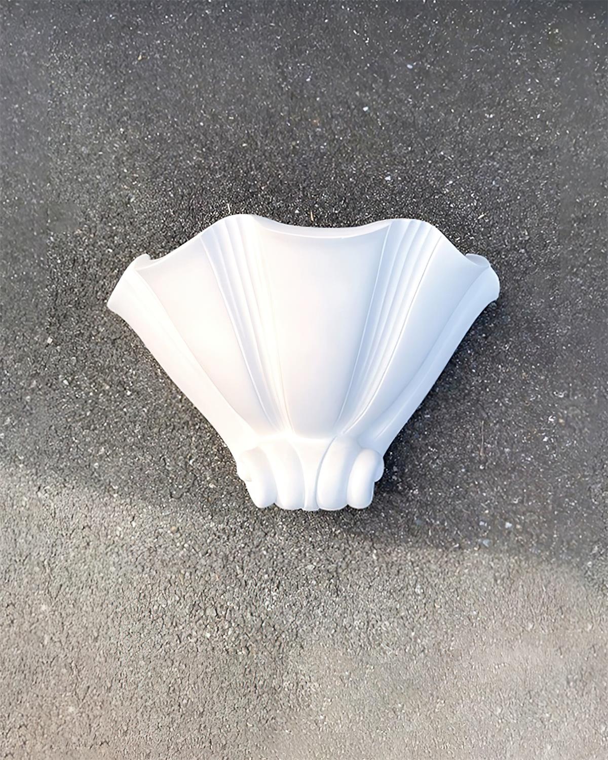 Ysola White Plaster Shell Wall Lamp - Neutral Decor