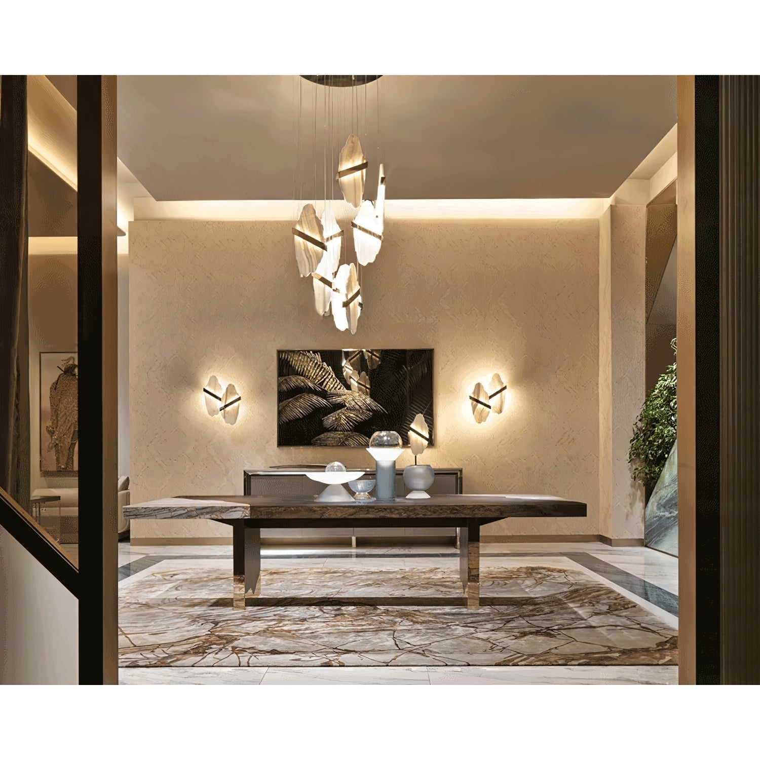 Ollorus Irregular Alabaster Chandelier
