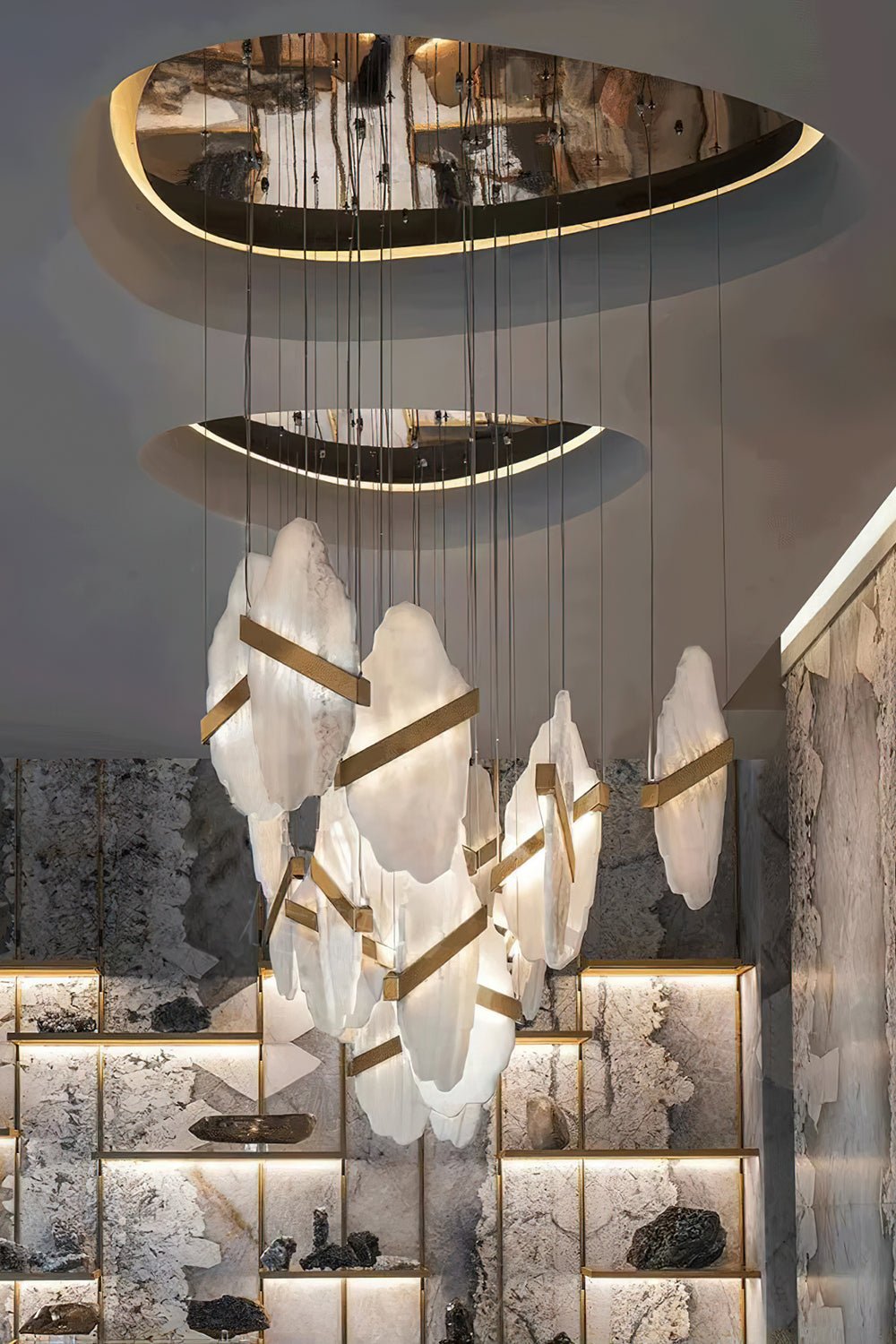 Ollorus Irregular Alabaster Chandelier