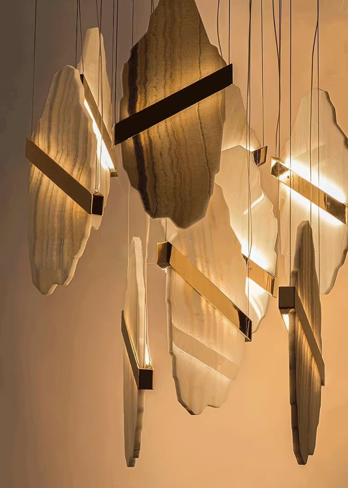 Ollorus Irregular Alabaster Chandelier