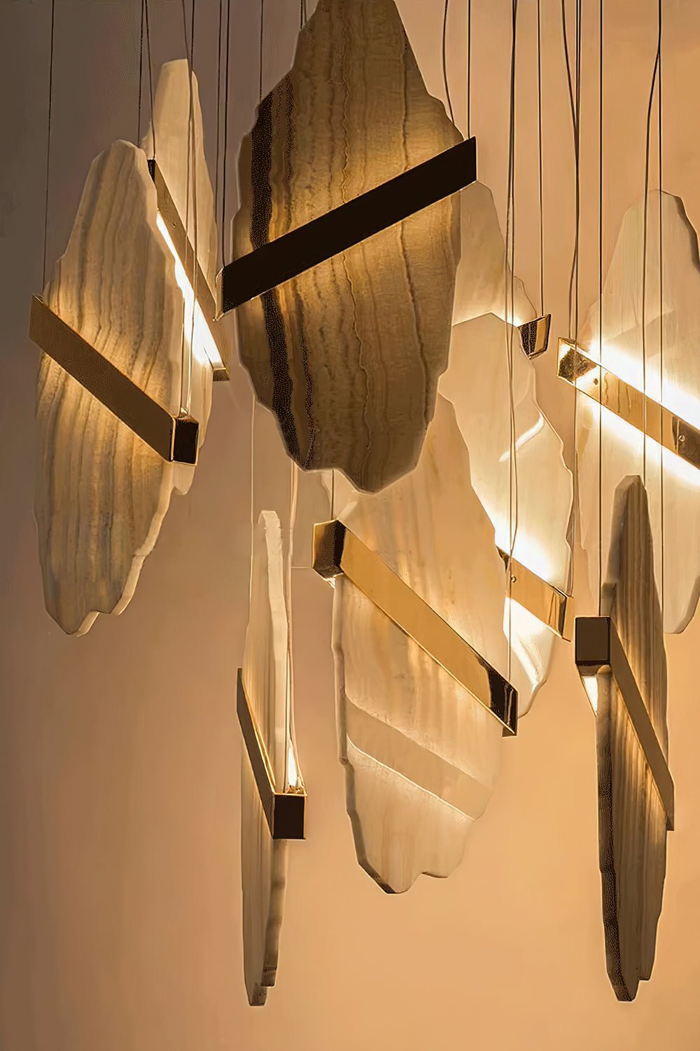 Ollorus Irregular Alabaster Chandelier