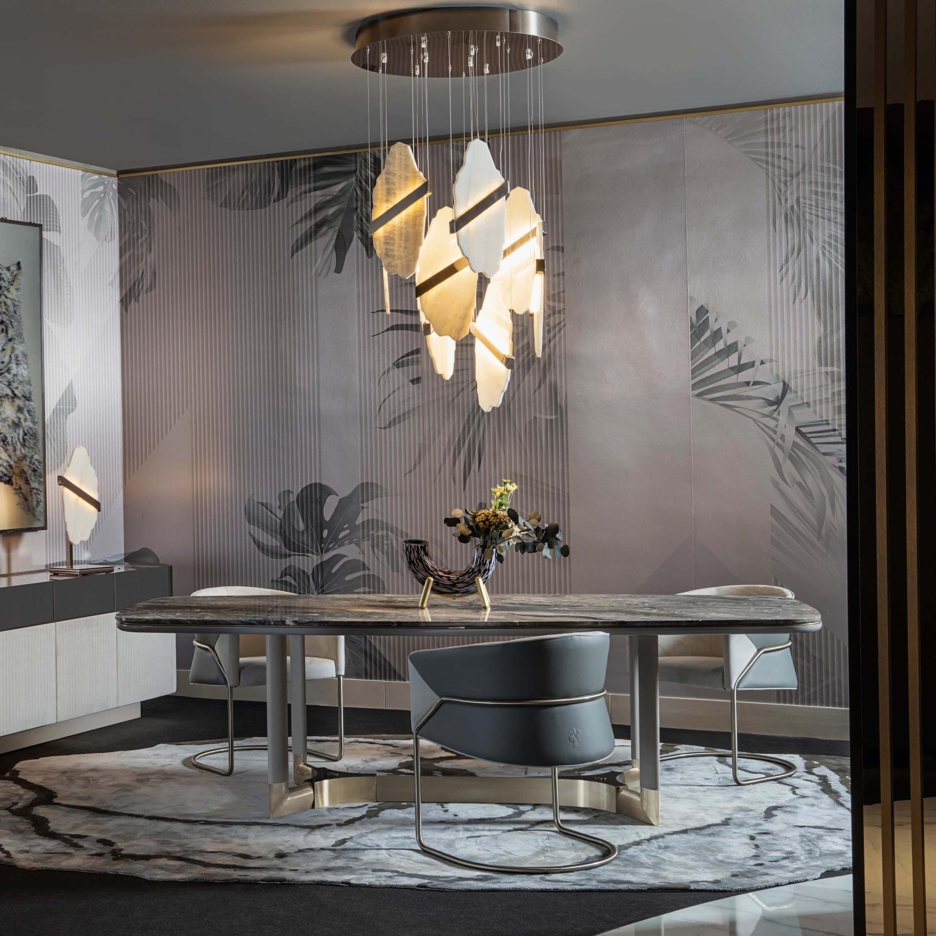Ollorus Irregular Alabaster Chandelier