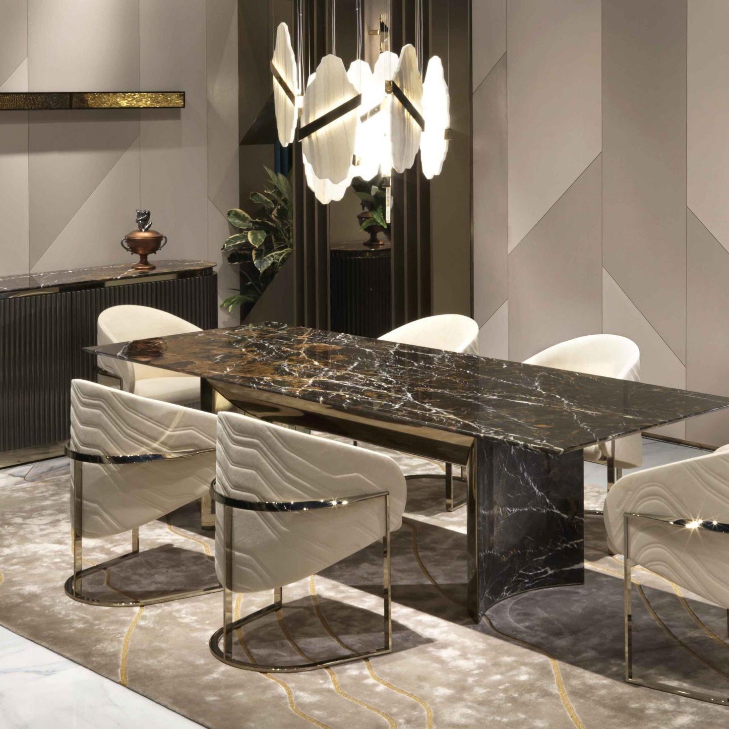 Ollorus Irregular Alabaster Chandelier