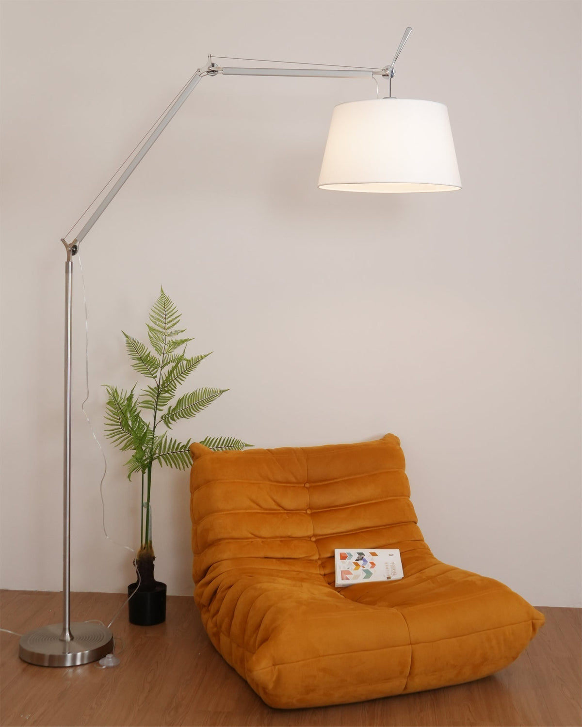 Ciroce Fabric Industrial Floor Lamp