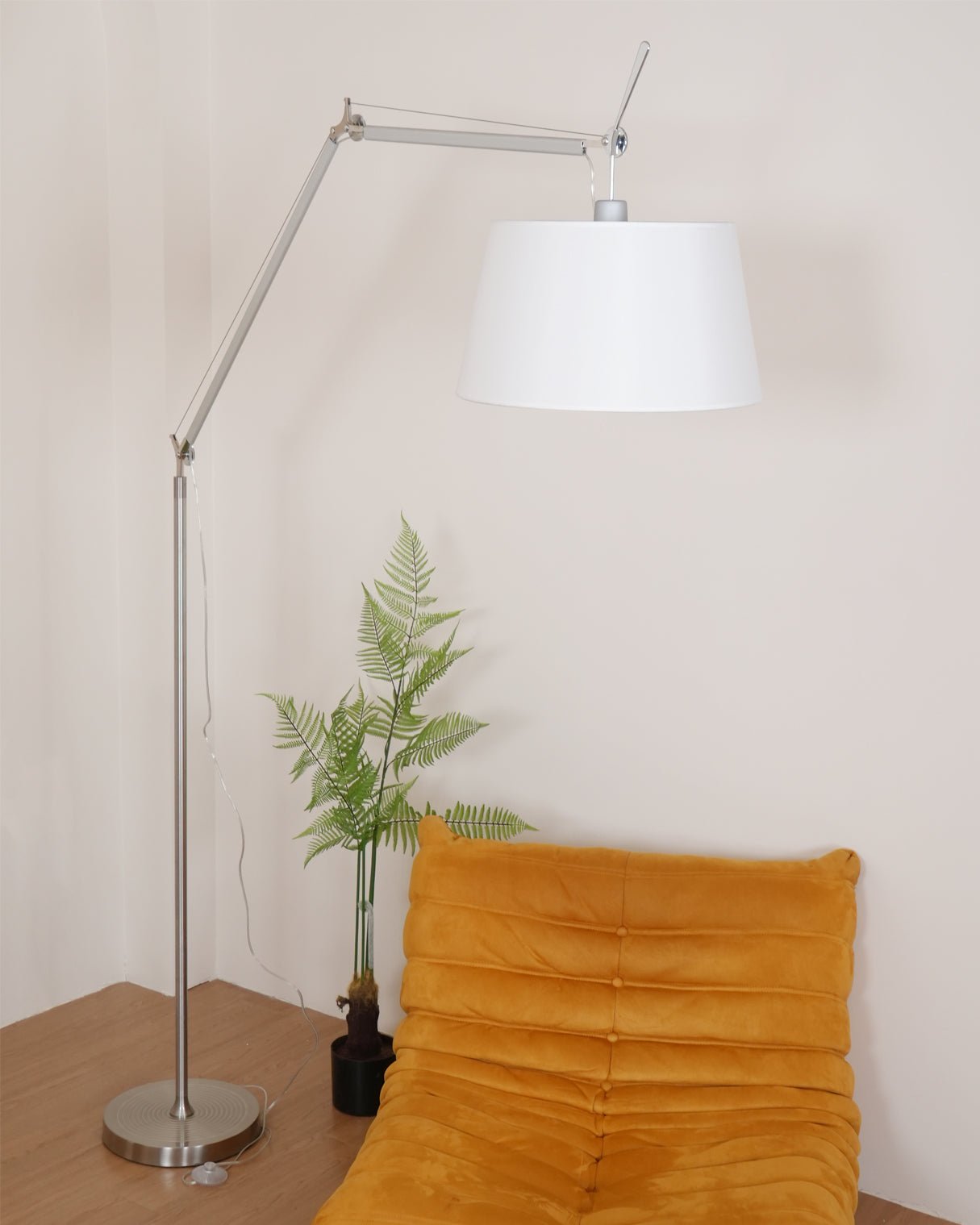 Ciroce Fabric Industrial Floor Lamp