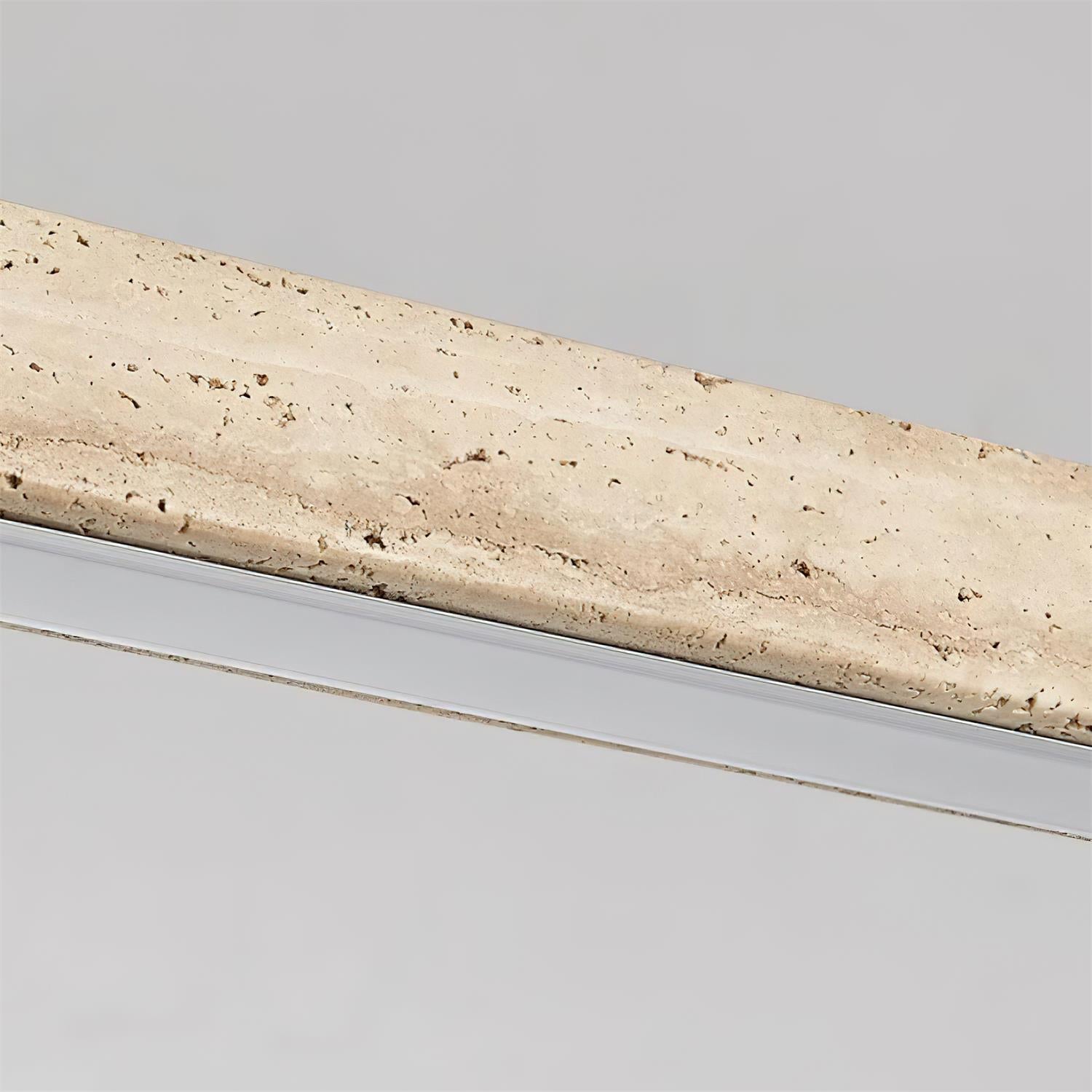 Delya Linear Travertine Pendant Lamp - Neutral Decor
