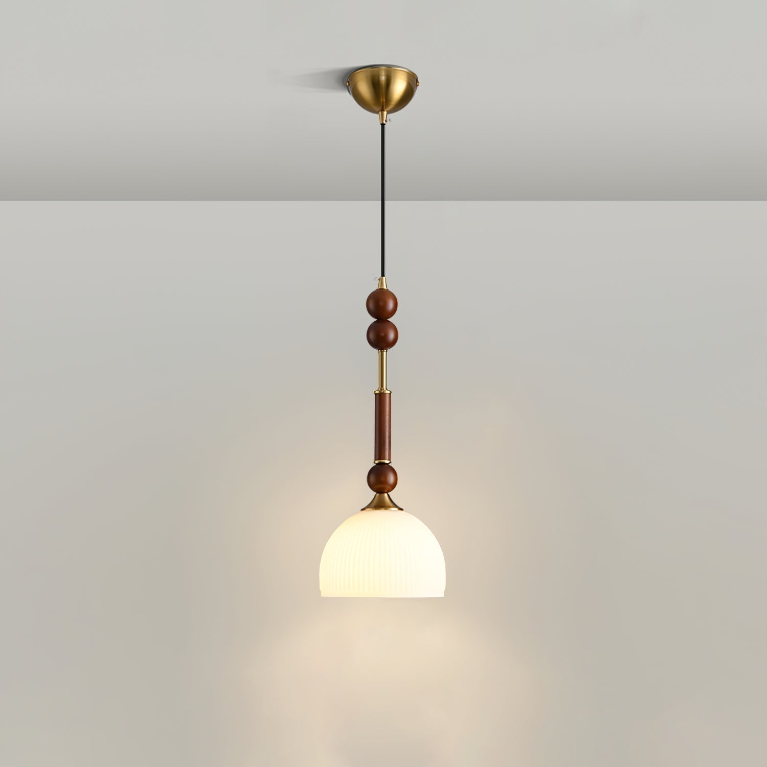 Yovelis Vintage Wood Pendant Lamp