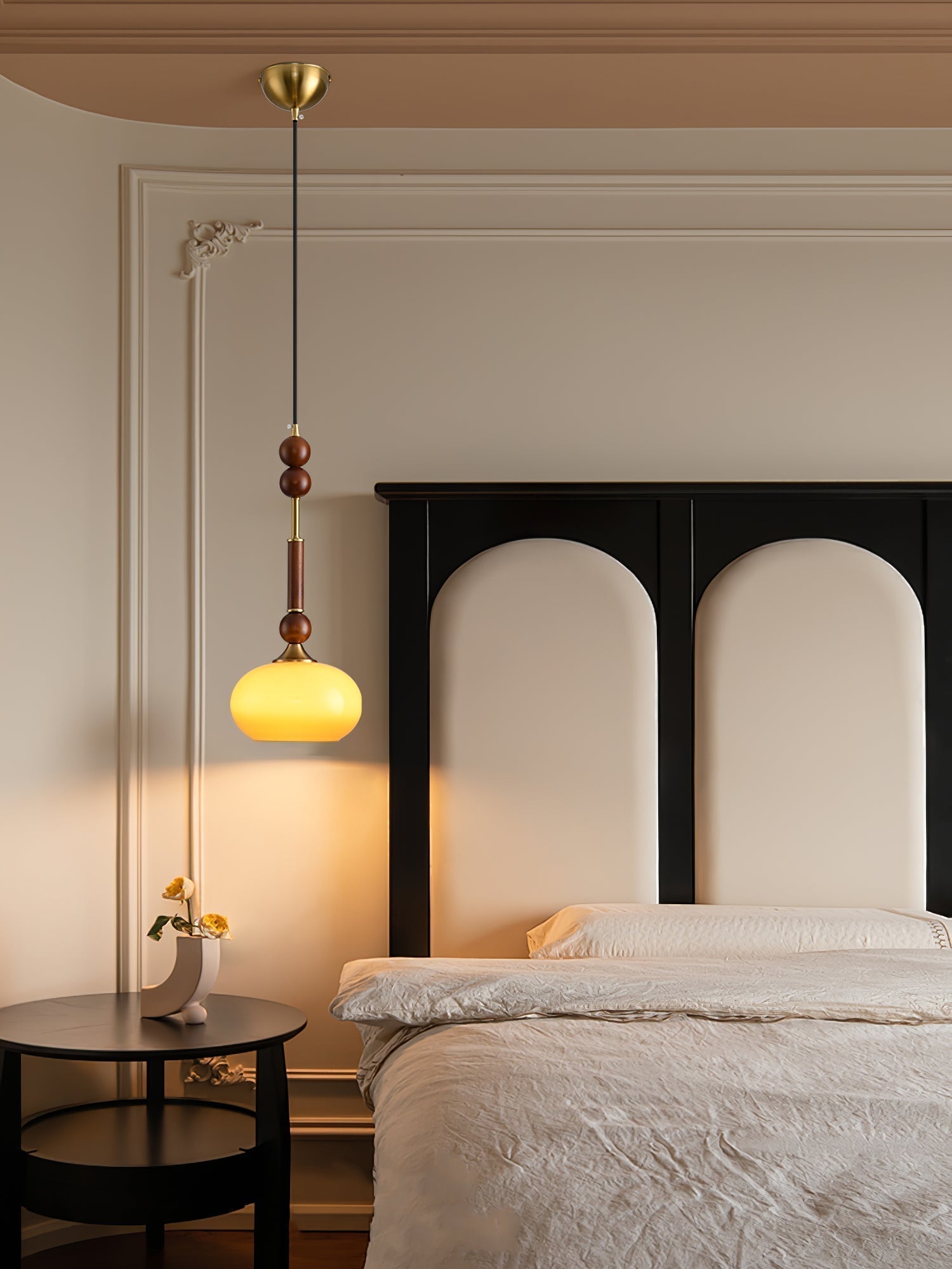 Yovelis Vintage Wood Pendant Lamp