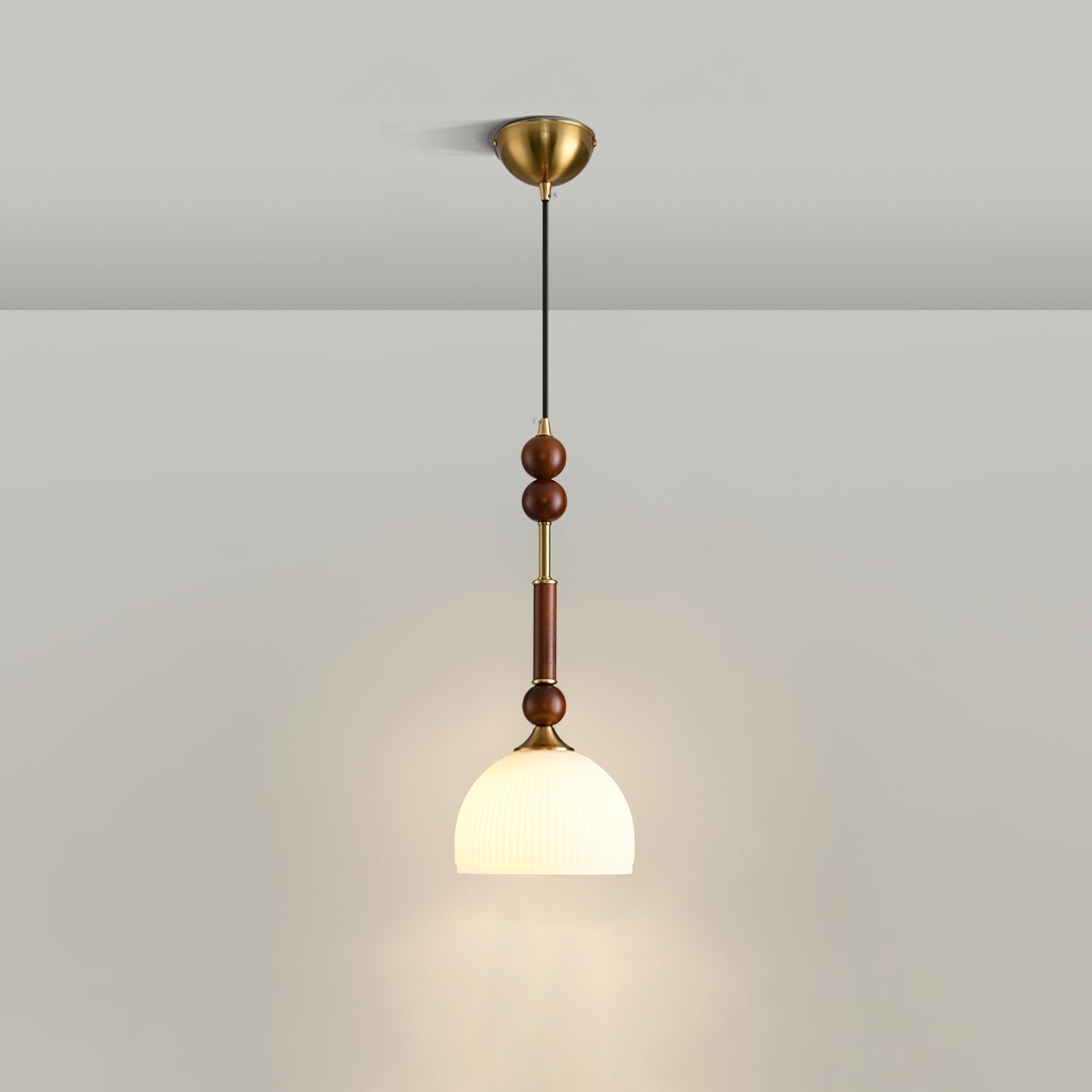 Yovelis Vintage Wood Pendant Lamp